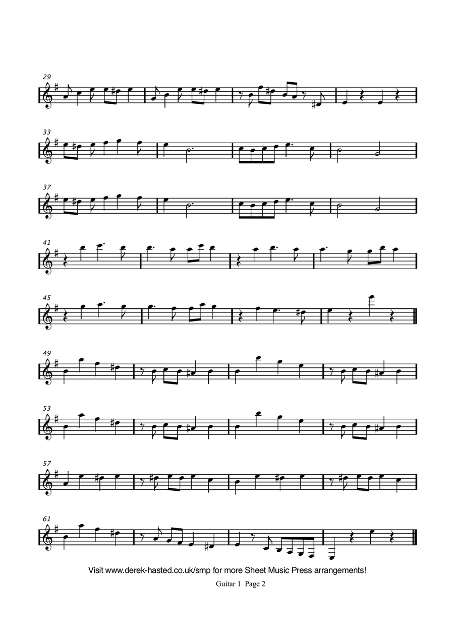 La Cumparsita Guitar Ensemble scores gallery preview page 5