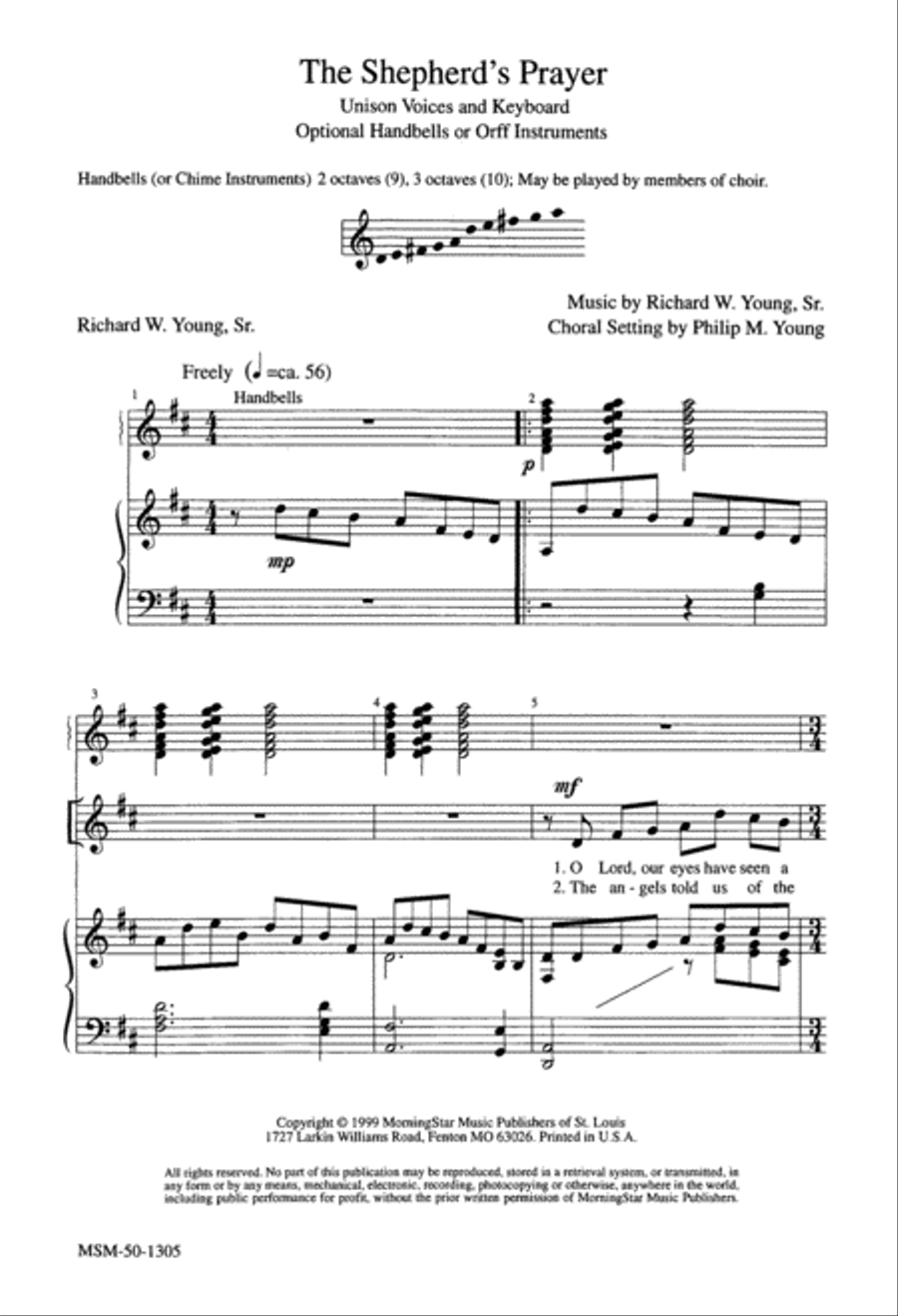 The Shepherd's Prayer The Shepherd's Prayer Unison Choir scores gallery preview page 2