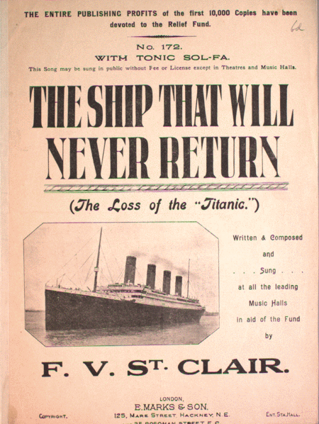 The Ship That Will Never Return. (The Lost of the "Titanic")