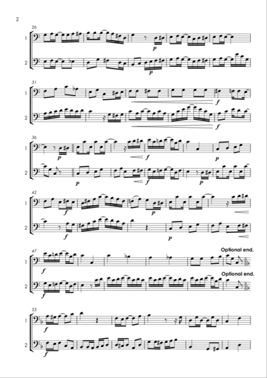 15 More Cello Duets for Fun (popular classics volume 2) - various levels String Duet scores gallery preview page 5