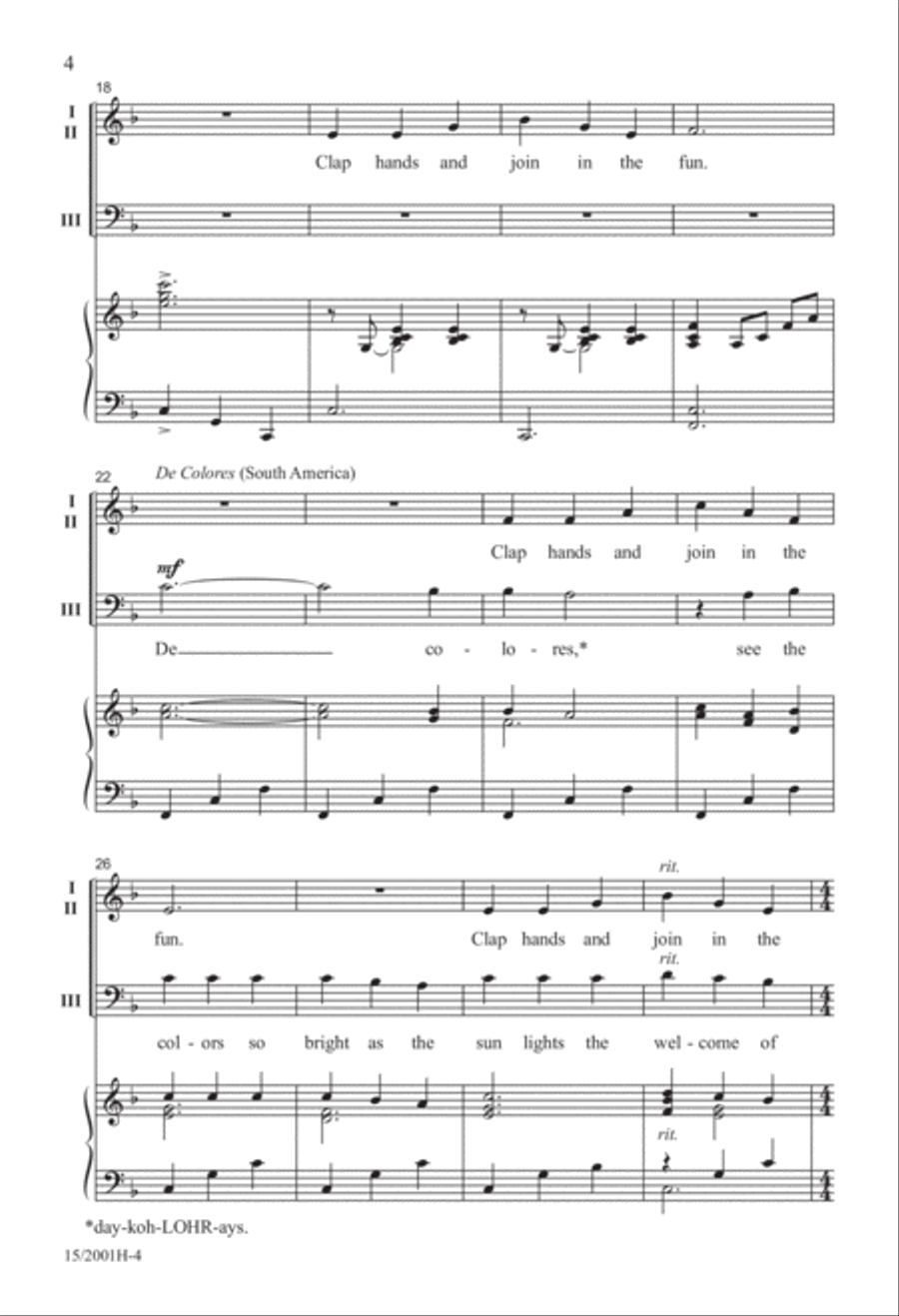 Around the World...in About Three Minutes Mixed Choir scores gallery preview page 4