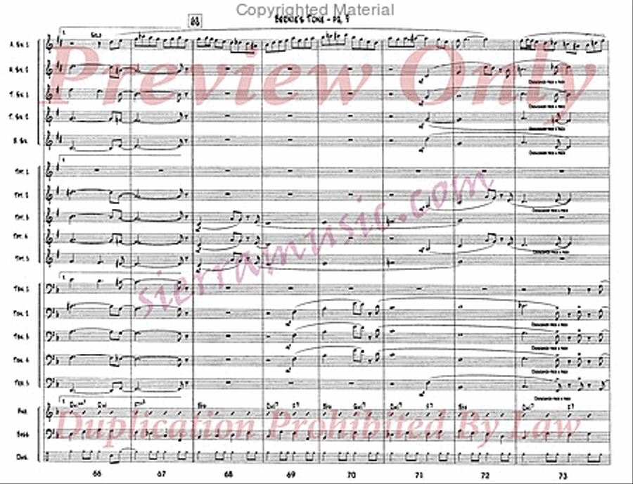 Bernie's Tune Jazz Ensemble scores gallery preview page 10