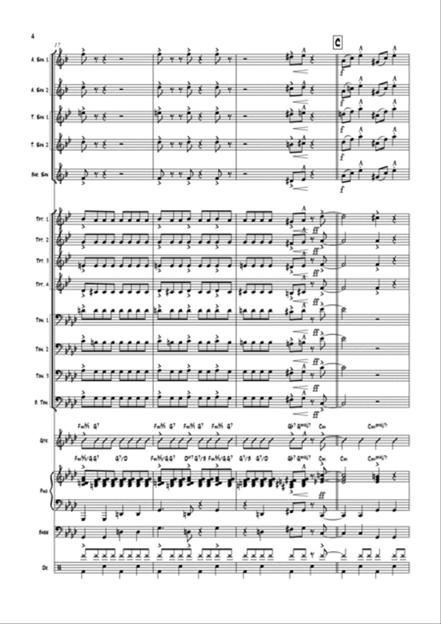 Man In A Suitcase Jazz Ensemble scores gallery preview page 4