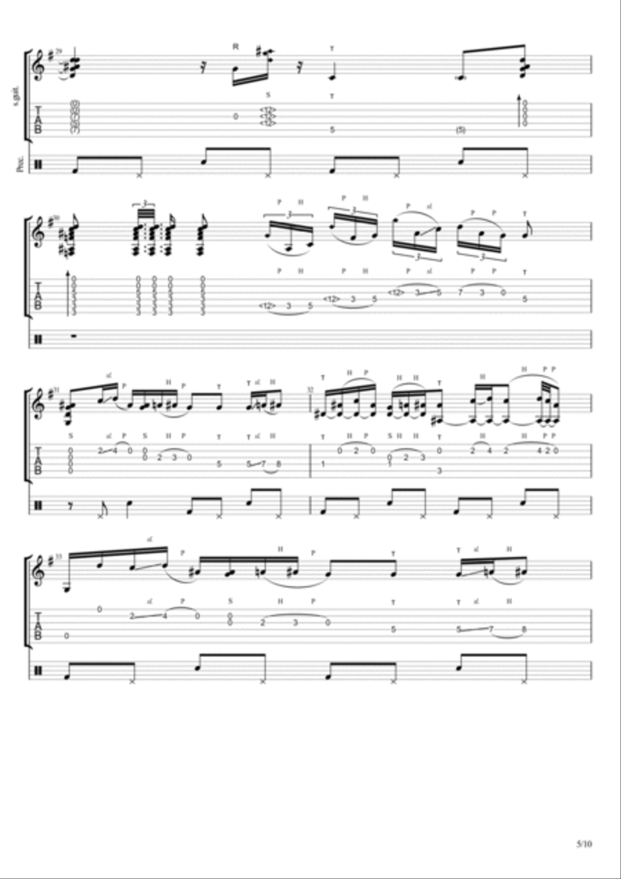 A Power In Letting Go A Power In Letting Go Electric Guitar scores gallery preview page 5
