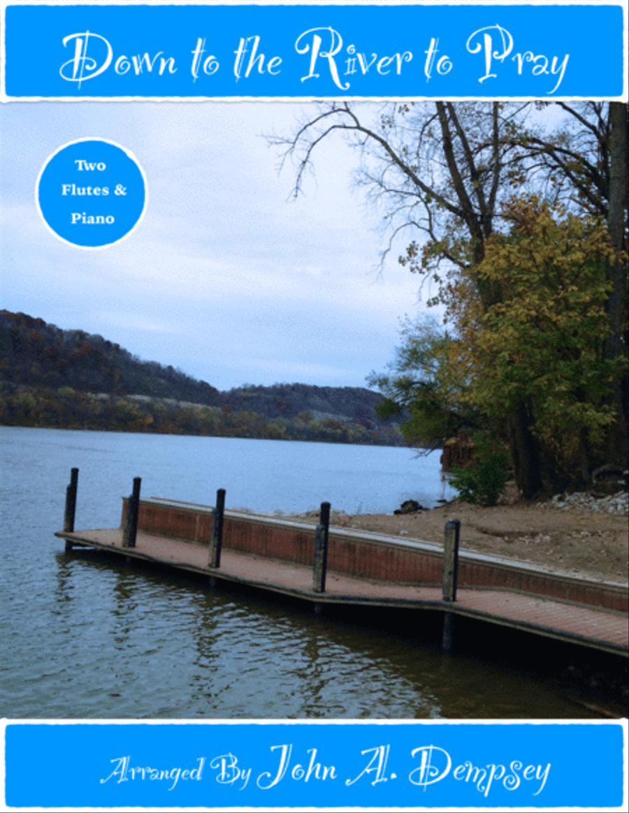 Down to the River to Pray (Trio for Two Flutes and Piano) Woodwind Duet scores gallery preview page 1