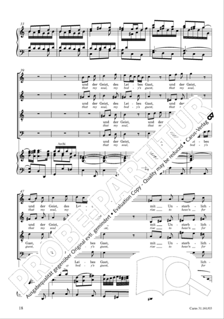Komm, du susse Todesstunde 4-Part scores gallery preview page 19