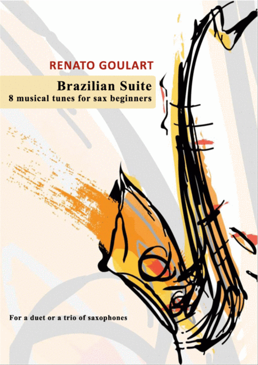Brazilian Suite - 8 musical tunes for sax beginners (score and parts) Woodwind Ensemble scores gallery preview page 1