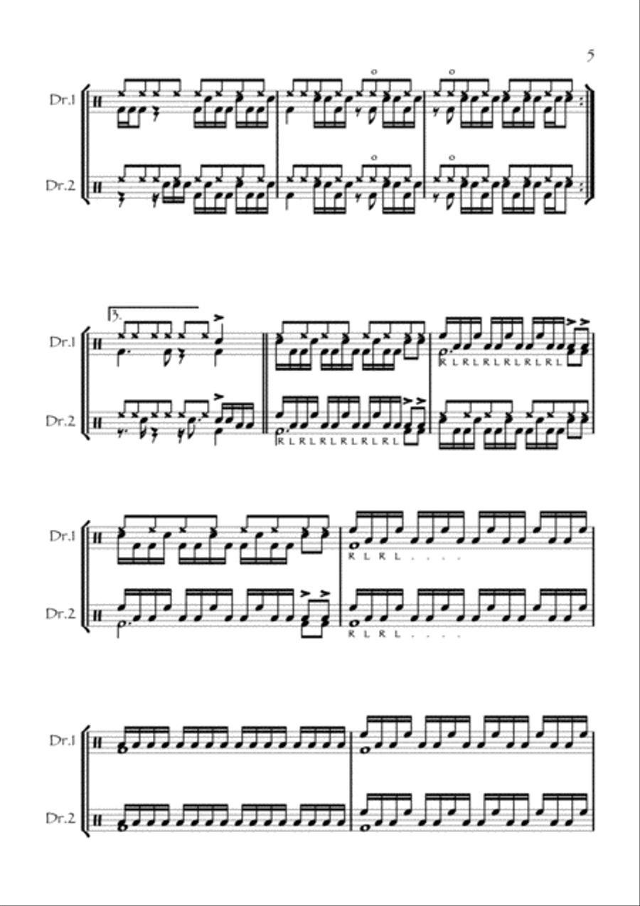 Drumset Duets Vol.2 Drum Set scores gallery preview page 5