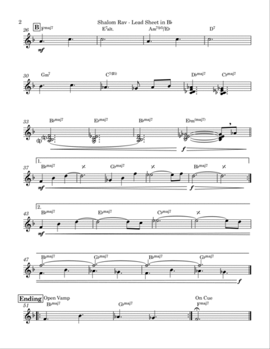 Shalom Rav Jazz Ensemble scores gallery preview page 4