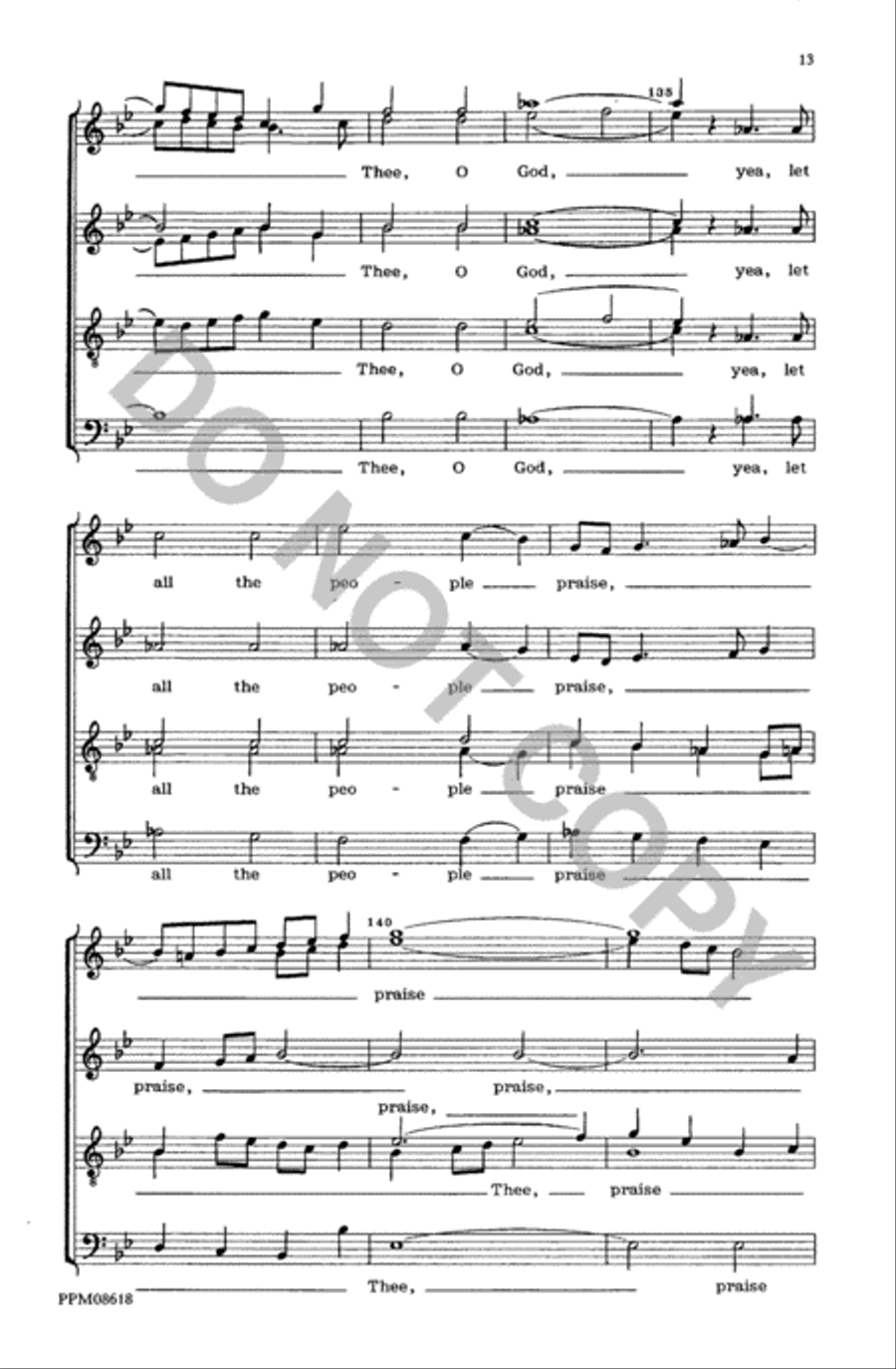 Thou O God Art Praised in Sion Divisi scores gallery preview page 14