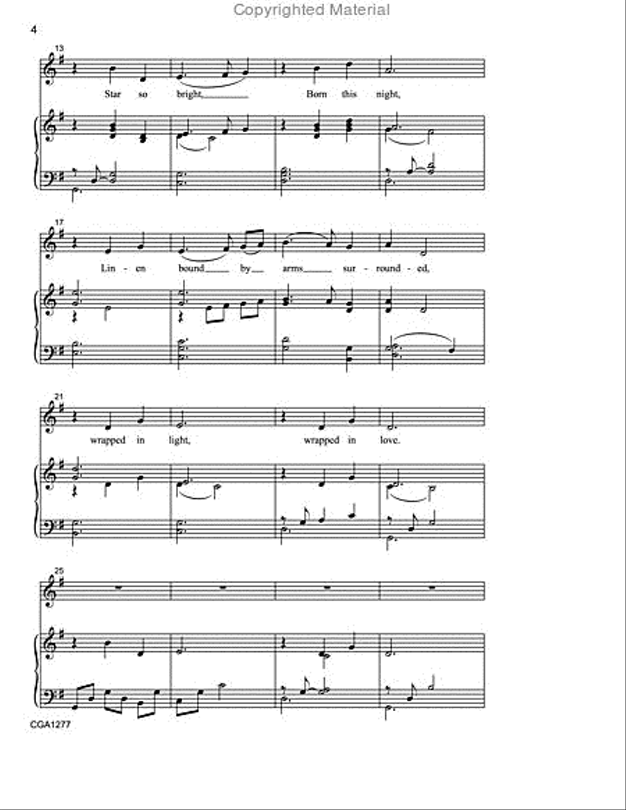 Wrapped in Light, Wrapped in Love Unison Choir scores gallery preview page 3