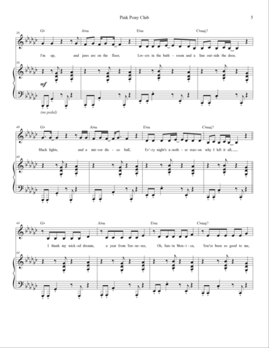 Pink Pony Club Voice scores gallery preview page 5