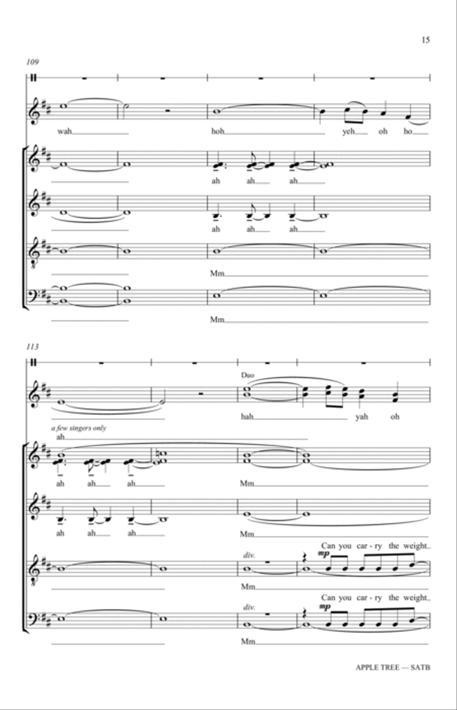 Apple Tree (arr. Katerina Gimon) 4-Part scores gallery preview page 15