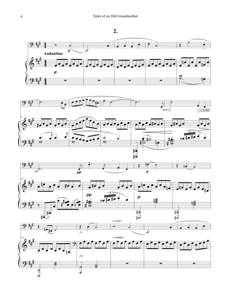 Tales of an Old Grandmother, Op. 31 for Tuba or Bass Trombone & Piano