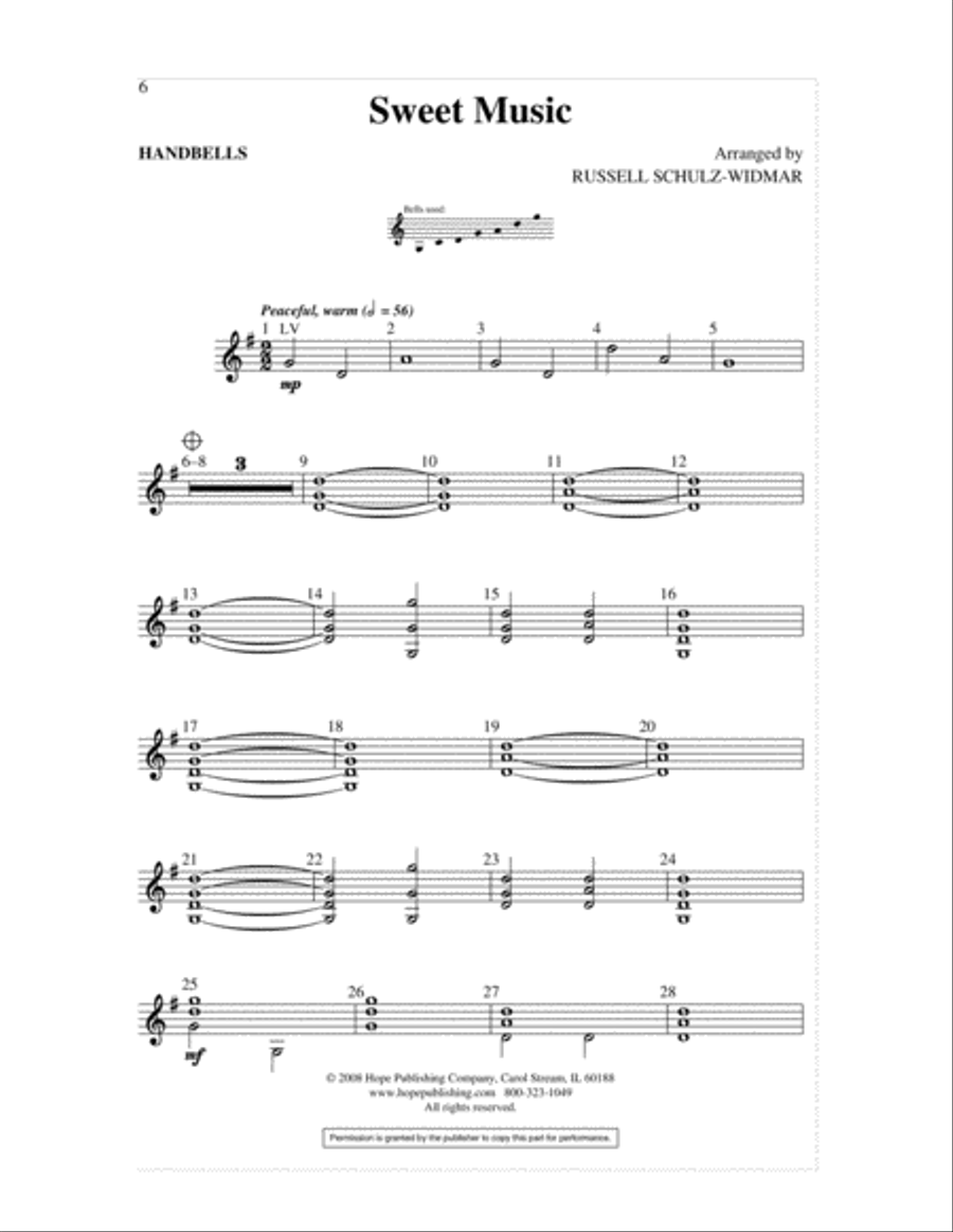 Sweet Music 4-Part scores gallery preview page 6