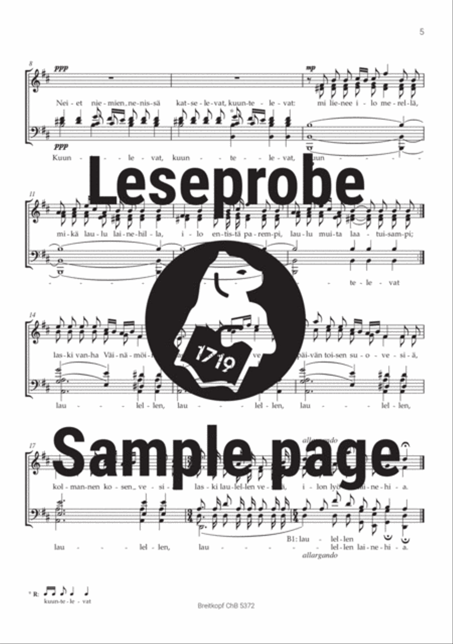 4 Part-Songs from Op. 18 4 Part-Songs from Op. 18 4-Part scores gallery preview page 4