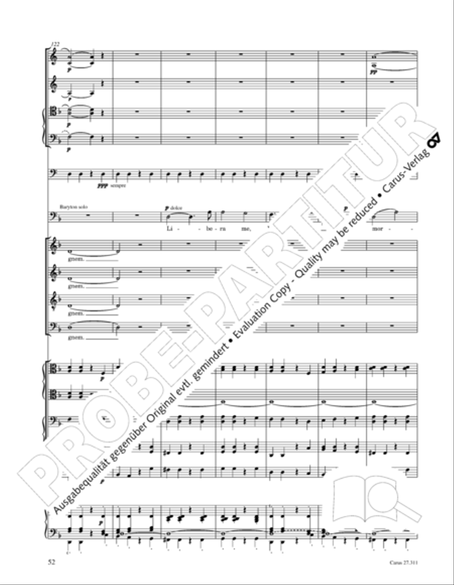 Requiem - church version (Requiem. Fassung mit kleinem Orchester) 4-Part scores gallery preview page 68