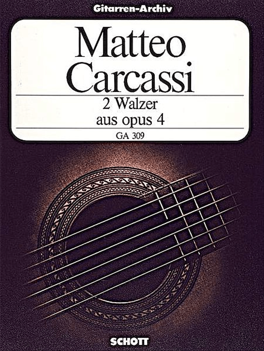2 Waltzes from Op. 4 Acoustic Guitar scores gallery preview page 1
