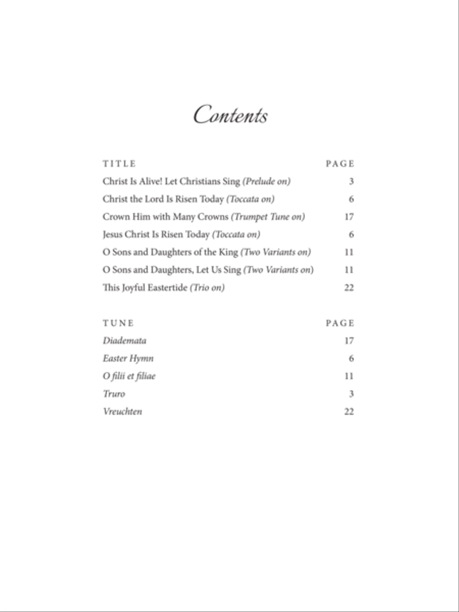 Christ Is Alive! Five Organ Solos for Easter Organ scores gallery preview page 3