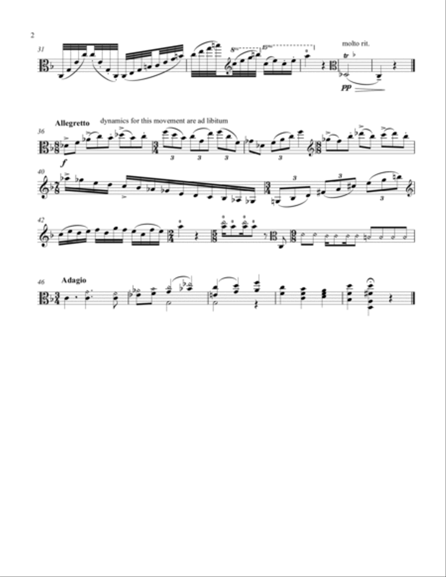 Thoughts Thoughts Viola Solo scores gallery preview page 2