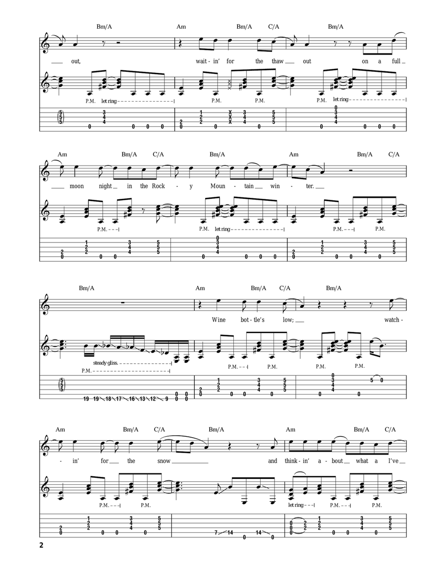 Ridin' The Storm Out Ridin' The Storm Out Acoustic Guitar scores gallery preview page 2
