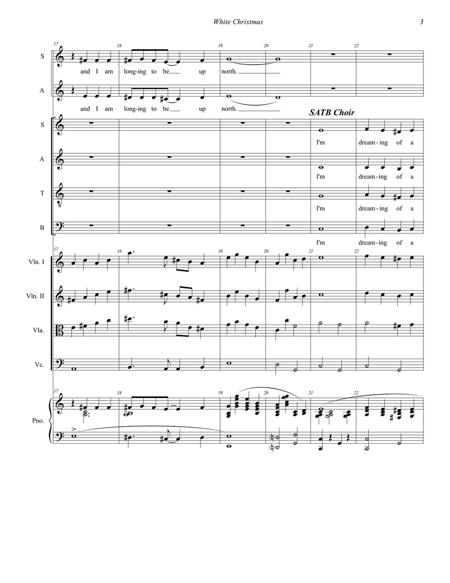 White Christmas White Christmas 4-Part scores gallery preview page 3