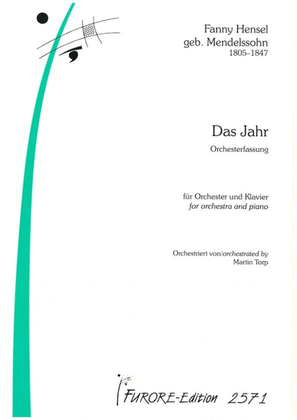 Book cover for Das Jahr (The year). The piano cycle arr. for orchestra