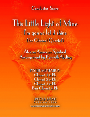 This Little light of Mine (for Clarinet Quartet)