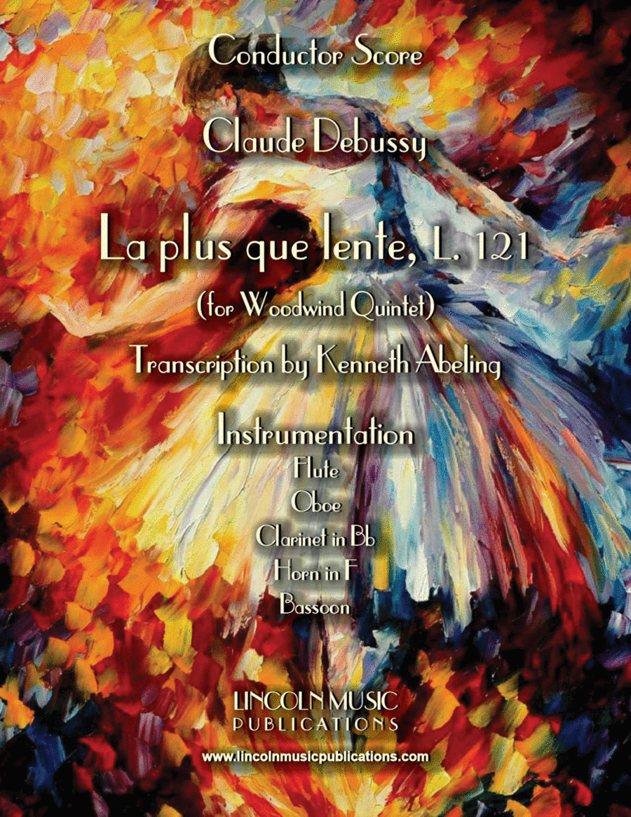 Debussy – La plus que lente (for Woodwind Quintet) Woodwind Quintet scores gallery preview page 1