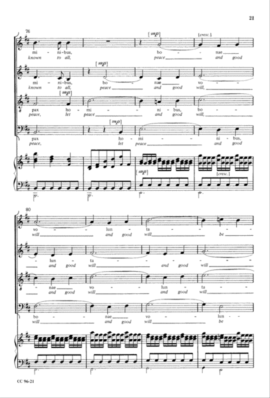 Gloria Gloria 4-Part scores gallery preview page 22