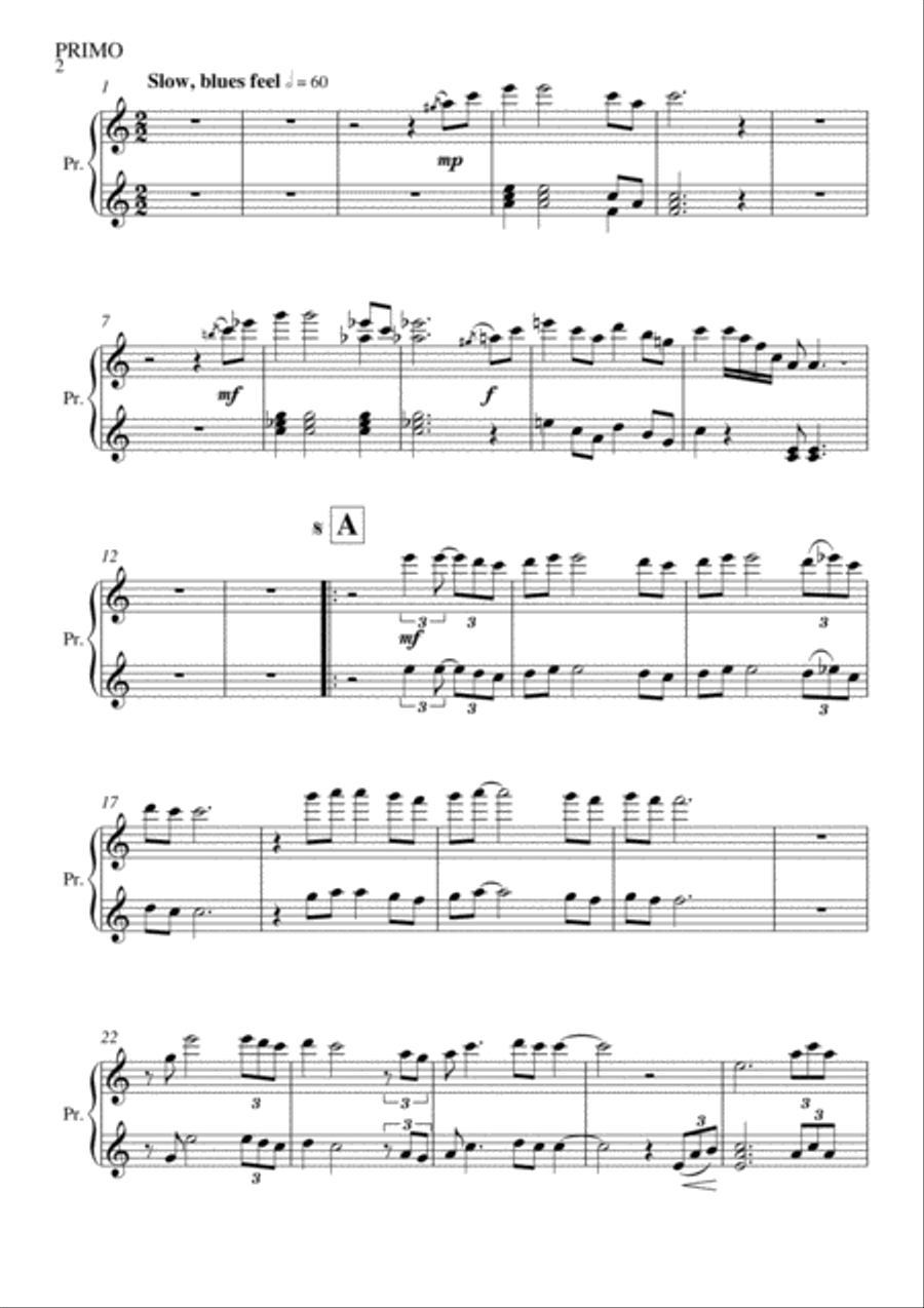 New York State Of Mind New York State Of Mind 1 Piano, 4-Hands scores gallery preview page 3