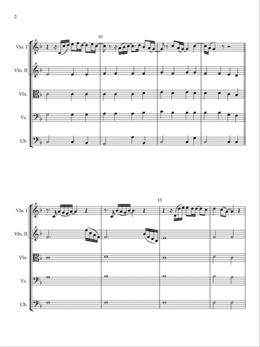 Scenes From An Italian Restaurant String Orchestra scores gallery preview page 2