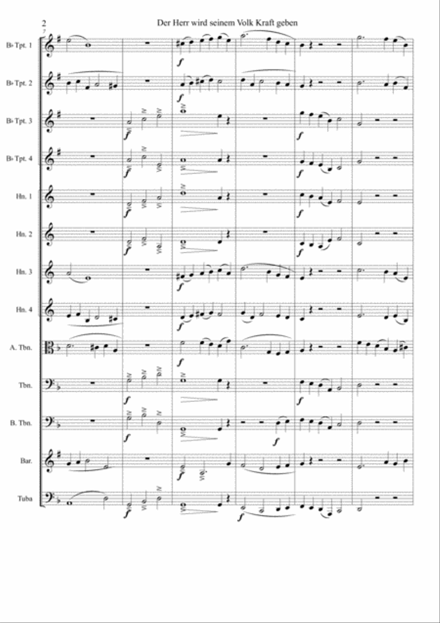 Brahms Fest- und Gedenk #1 Brass Ensemble scores gallery preview page 2
