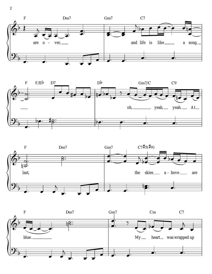 At Last At Last Easy Piano scores gallery preview page 2