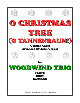 Book cover for O Christmas Tree (O Tannenbaum!) - Flute, Oboe, Bassoon (Woodwind Trio)
