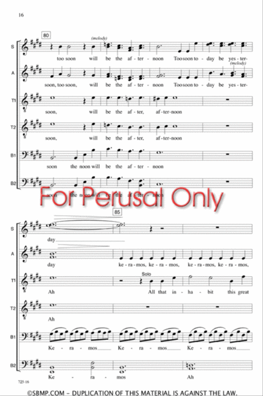 Keramos - SATB divisi Octavo Divisi scores gallery preview page 15