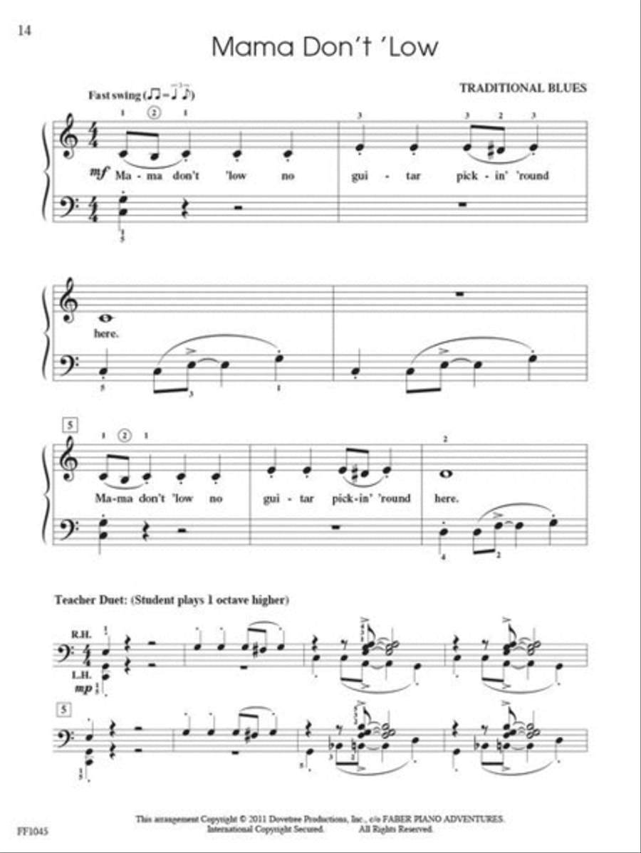 ShowTime Piano Jazz & Blues Piano Method scores gallery preview page 5