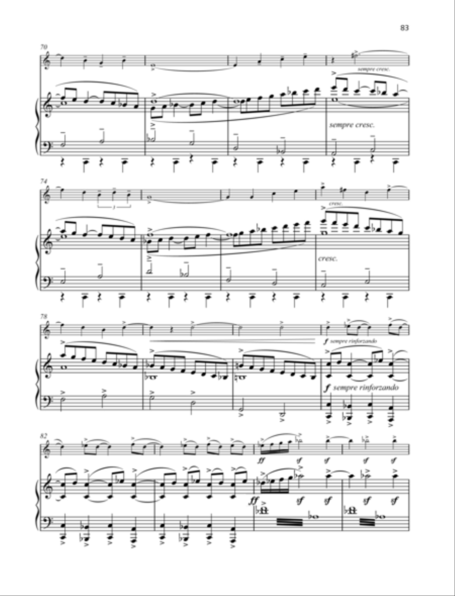 Sonata in one movement B-Flat Clarinet scores gallery preview page 6