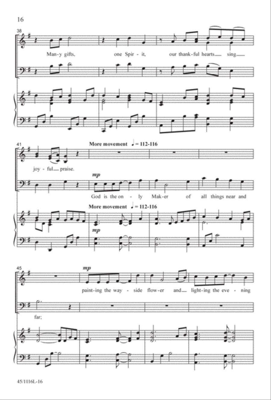12 Anthems for about 12 Singers 3-Part scores gallery preview page 16