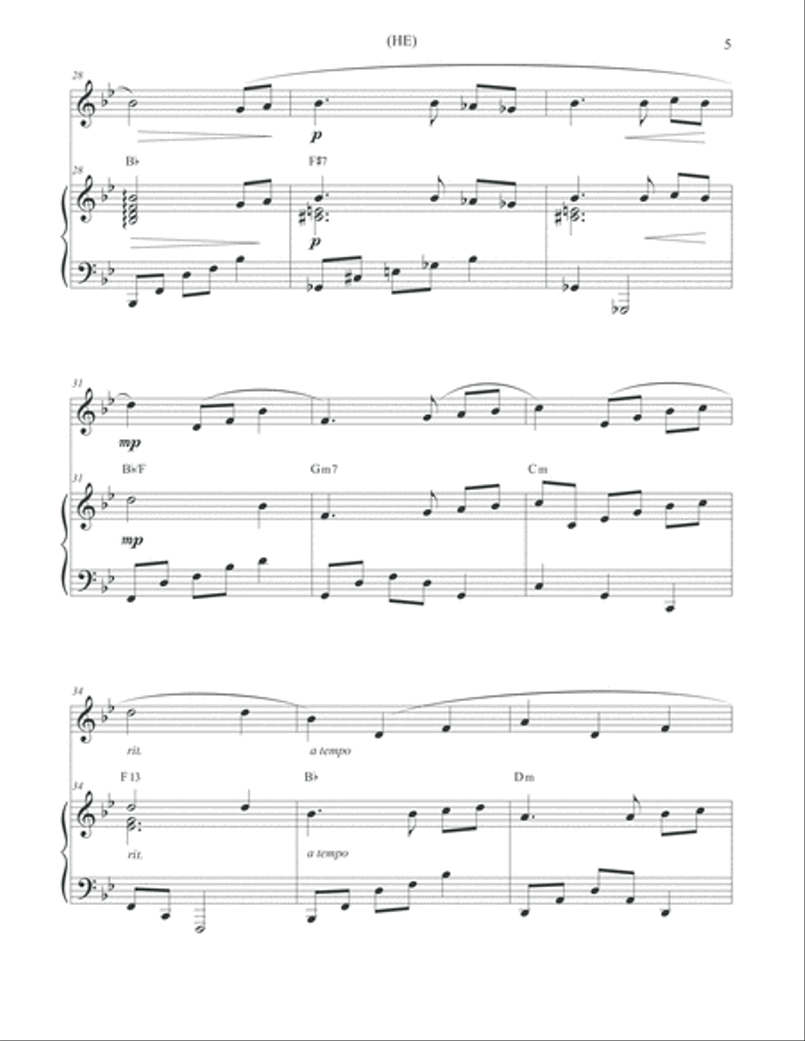He Flute Solo scores gallery preview page 5
