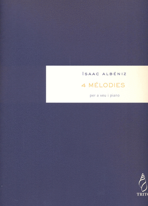 Book cover for 4 Mélodies per a veu i piano