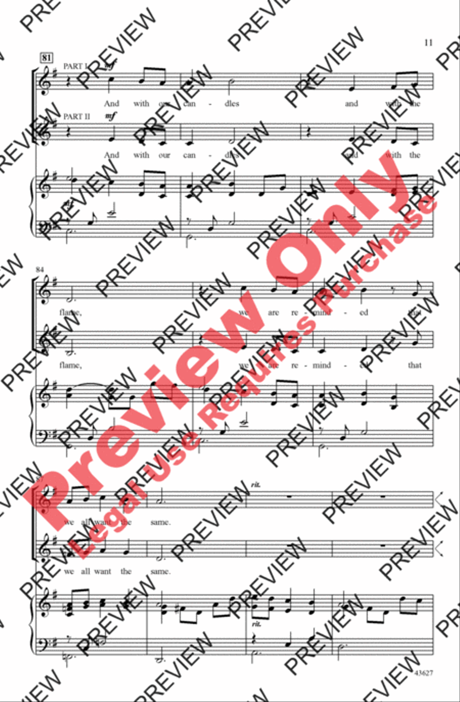 Candlelight Canon 2-Part scores gallery preview page 10