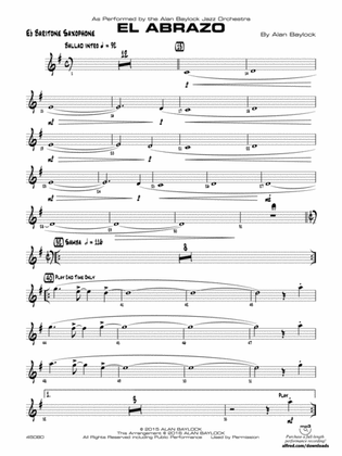 El Abrazo: E-flat Baritone Saxophone