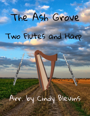 Book cover for The Ash Grove, Two Flutes and Harp