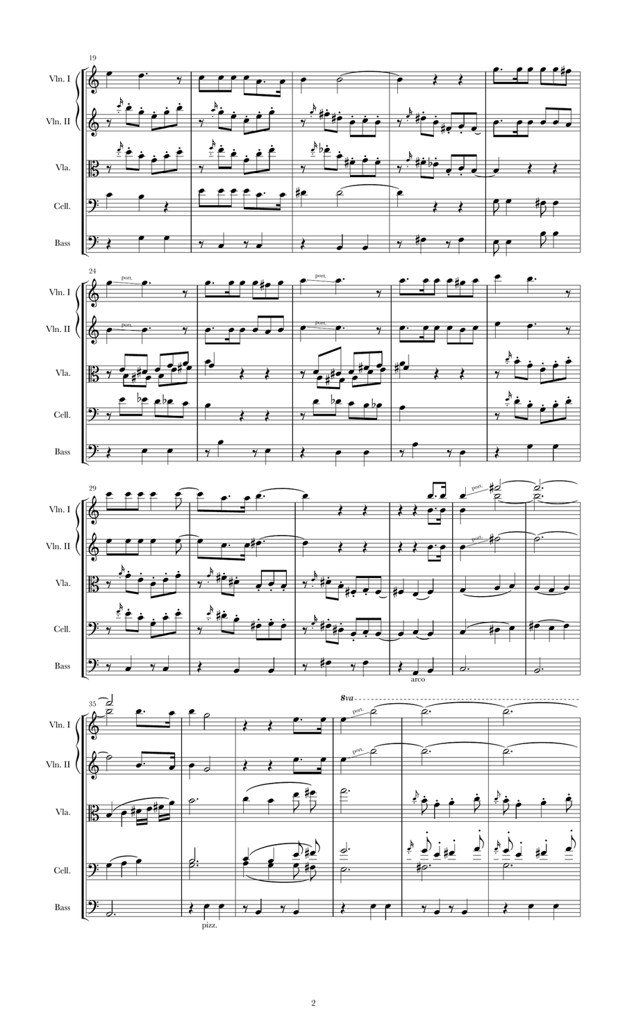 Malaguena Salerosa String Quartet scores gallery preview page 2