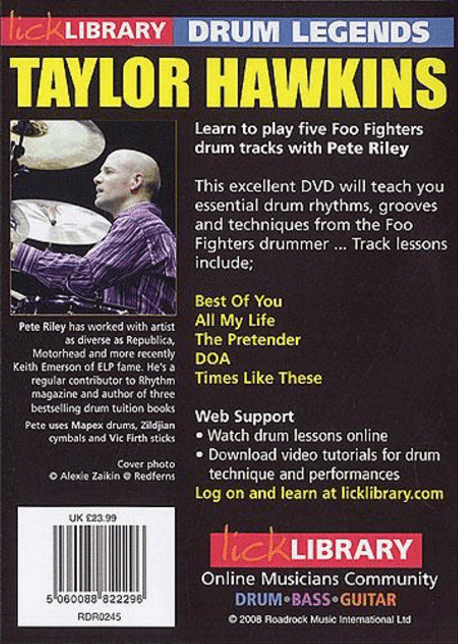 Drum Legends - Taylor Hawkins Percussion scores gallery preview page 2