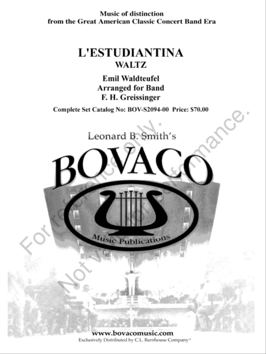 L'Estudiantina Concert Band scores gallery preview page 2