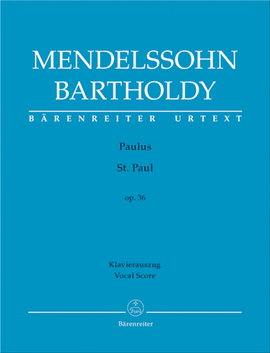 St. Paul, op. 36 4-Part scores gallery preview page 1
