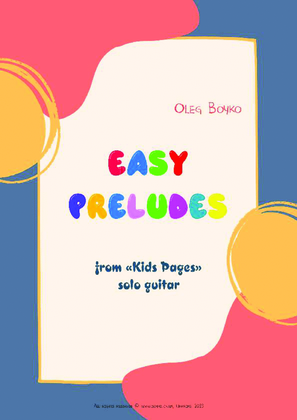 Book cover for Easy Preludes from "Kids Pages"