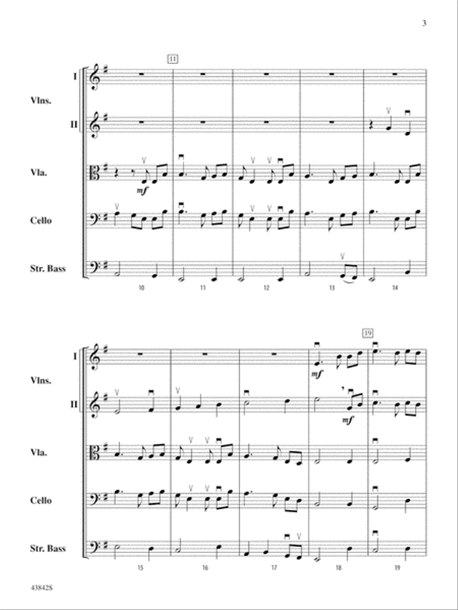 Wayfarin' Stranger: Score String Orchestra scores gallery preview page 3